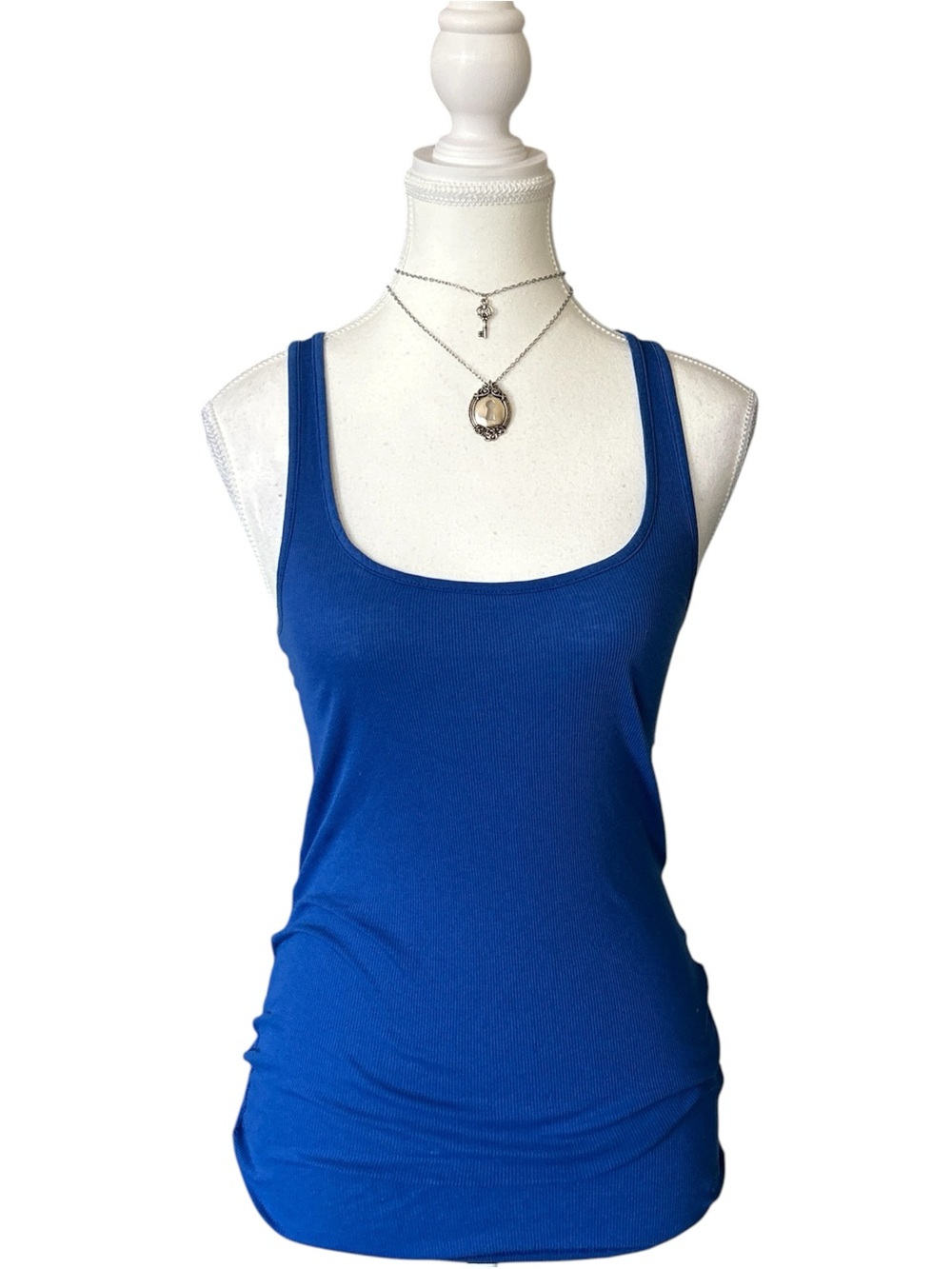 Y2K “PINK by Victoria’s Secret” Basic Blue Ribbed Tank Top